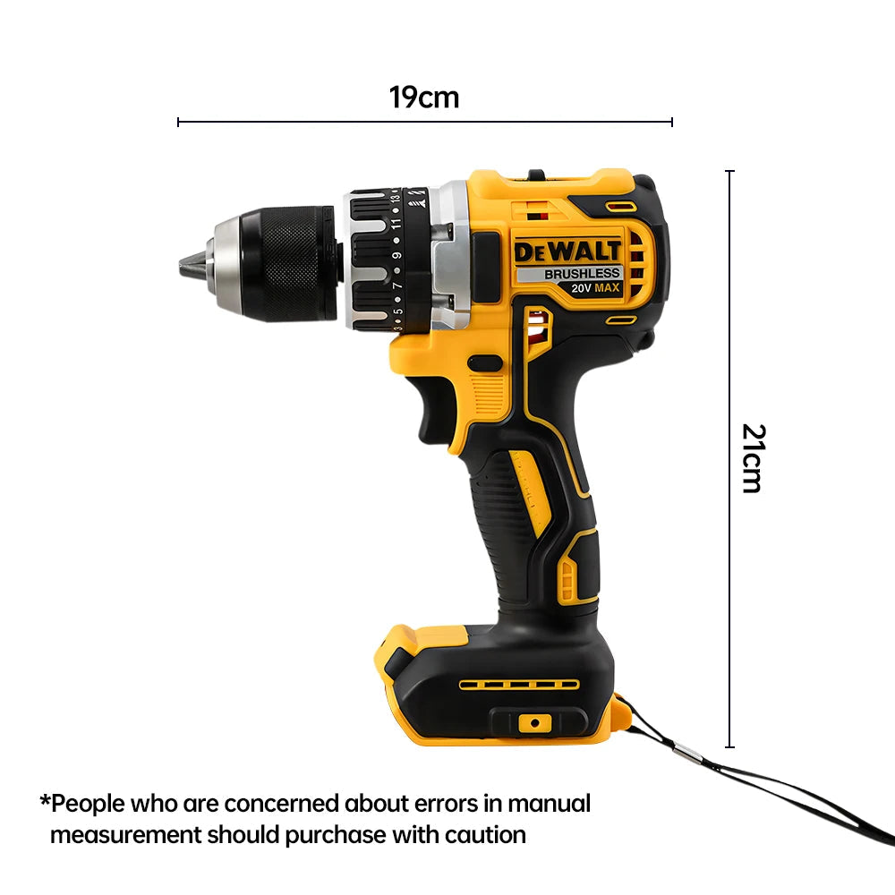 Dewalt DCD796 Compact Cordless Brushless Impact Drill LED Light Powerful Multi-functional Electric Power Tool 20V Battery Quick Pick Grocers