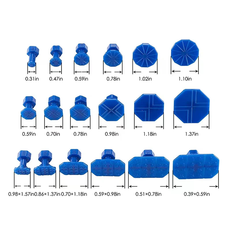 Car Body Sheet Metal Paintless Dent Plastic Puller Kit Auto Hail Pit Removal Repair Tools Hot Multiple Sizes Suction Cup Set Quick Pick Grocers