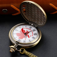 Bronze Antique Hollow Steel Quartz Pocket Watch - God's Land Decrypted Map - Best Gift Clock Selection for Men and Women Quick Pick Grocers