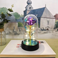 Rose Light Beautiful Realistic Looking Night Light Rose Eternal Flower Party Supplies LED Simulation Rose Flower Valentine's Day Quick Pick Grocers