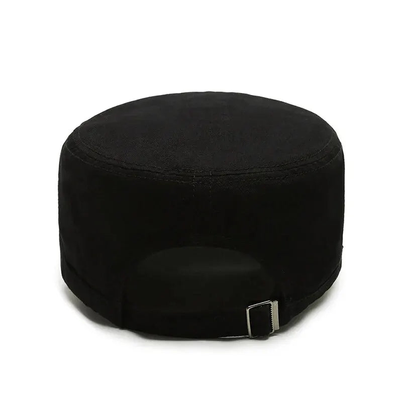 Hat Men's Flat Military Hat Is Simple And Versatile, Middle-Aged Hat Spring And Autumn Duck Tongue Casual Fashion New Style Quick Pick Grocers