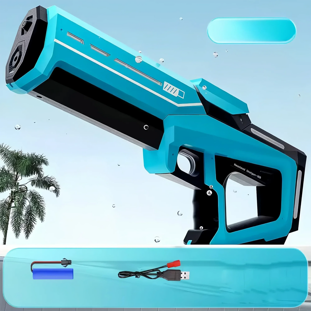 Electric Automatic Water Storage Gun Toys Portable Children Summer Beach Outdoor Fight Fantasy Spray Gun Toys Boy Kid Adult Game Econic Blanks