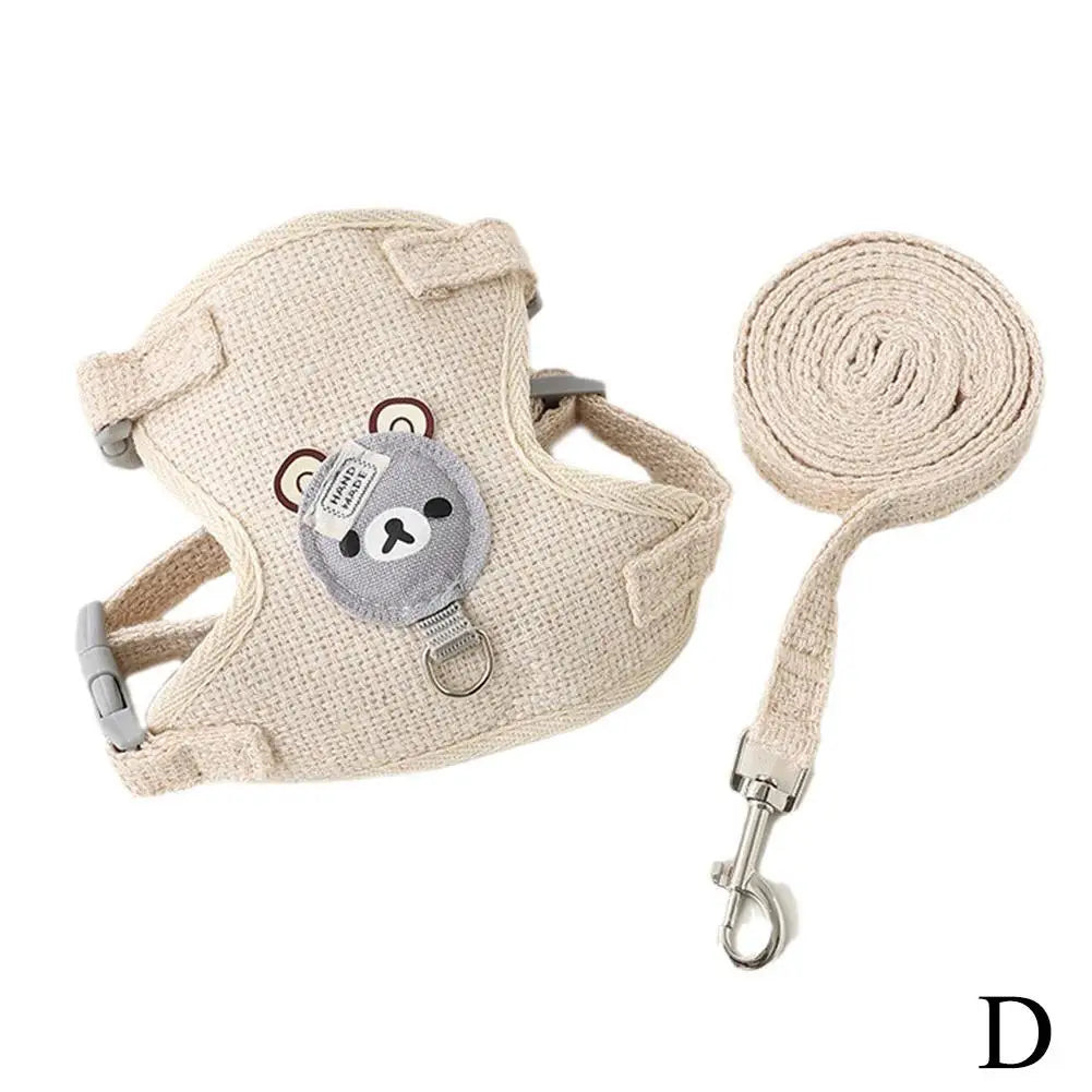 Undershirt Style Pet Leash Adjustable Cat Dog Harness Breathable Leash  Convenient Pet Vest For Small Dog Cat Supplies Econic Blanks