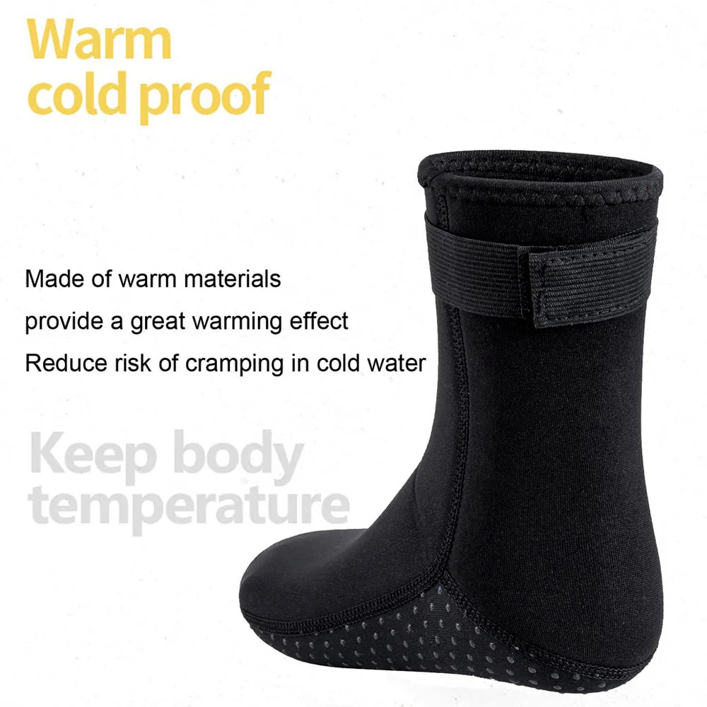 3mm&5mm Neoprene Diving Socks Non-slip Adult Warm Patchwork Elasticity Wetsuit Shoes Diving Surfing Boots Swimming Snorkeling Quick Pick Grocers