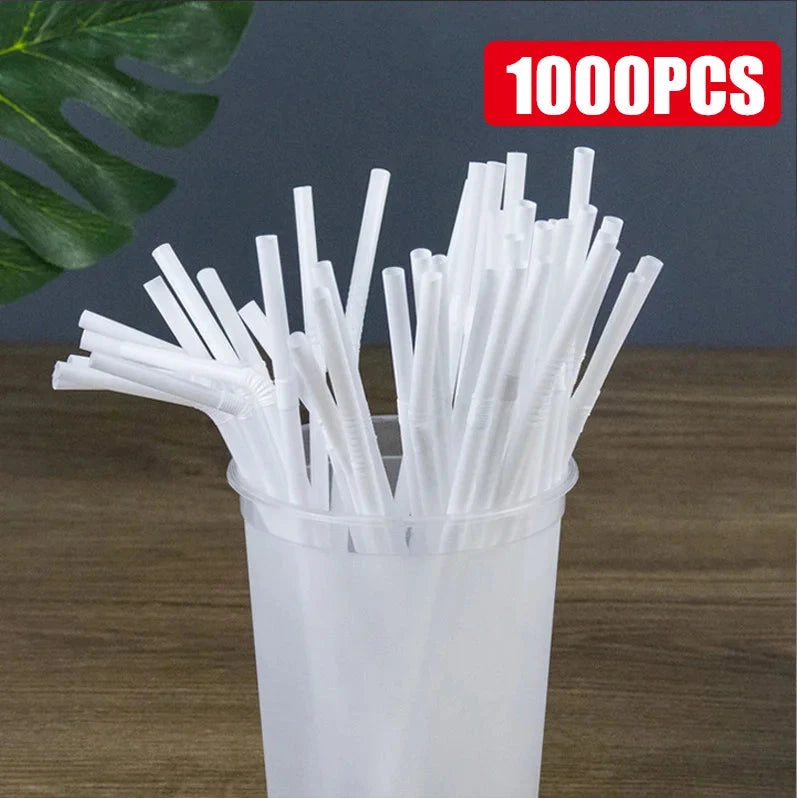 50-1000Pcs Multicolor Drinking Straws rietjes Milk Tea Bar Party Wedding Kitchen Home Accessories Beverage Black Straw Wholesale Econic Blanks