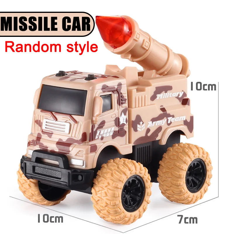 Pull Back Toy Car  Inertial Rotation Car Four-wheel Drive Off-road Vehicle SUV Racing Power Car Children's Toy CarGift Quick Pick Grocers