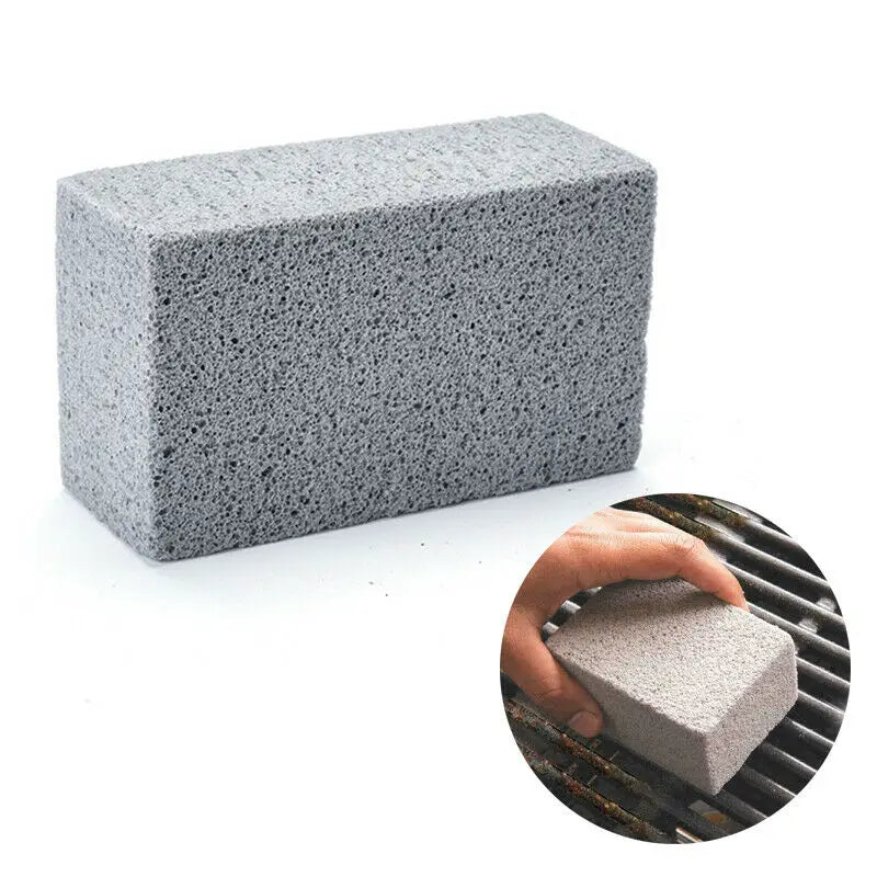 1pc BBQ Grill Cleaning Brush Brick Block Barbecue Cleaning Stone Pumice Brick For Barbecue Rack Outdoor Kitchen BBQ Tools Quick Pick Grocers