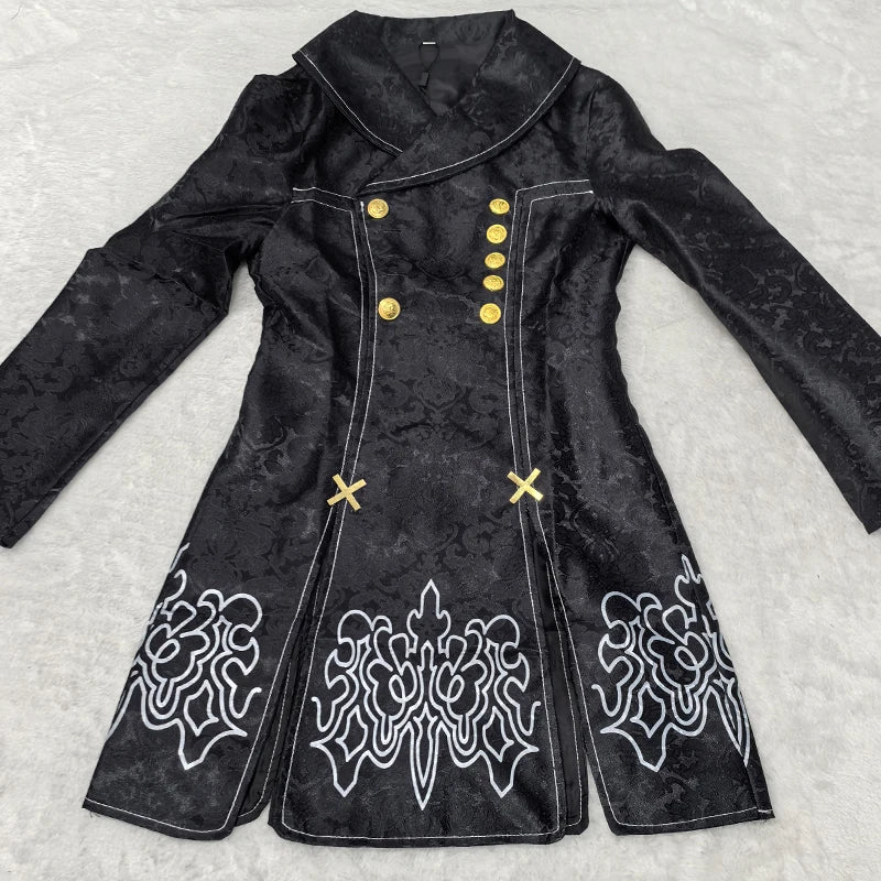 Anime Nier Automata Cosplay 9S Yorha 2B Cosplay Suit Male Women Outfit Wig Disguise Costume Plus Size Fancy Party Black Dress Quick Pick Grocers