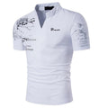 Men's Polo Shirt Golf Shirt Graphic Prints V Neck Outdoor Street Short Sleeves Print Clothing Sports Fashion Streetwear Designer Quick Pick Grocers