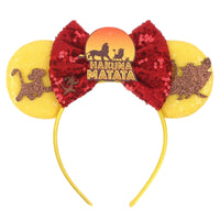 New Christmas Halloween Mouse Ears Headband Cartoon Sequin Bows Headband Birthday Party Princess Cosplay Costume For Women Adult Quick Pick Grocers