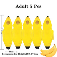 Child/Adult Banana Cosplay Halloween Christmas  Costumes Performance Costume Fruit Banana Costume Performance  Costume Quick Pick Grocers