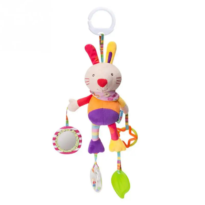 Soft Infant Crib Bed Stroller Mobile Hanging Rattle Baby Educational Toys Brain Developmental Hand Grip Cute Stuffed Animal Toys Purest Peak