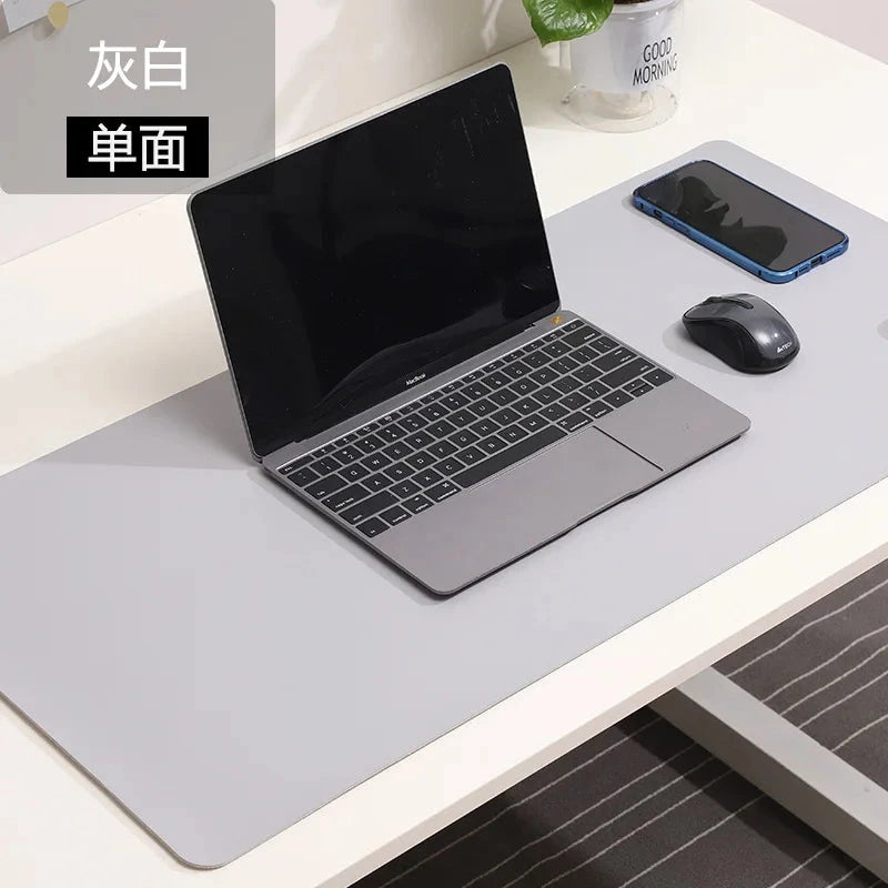 white mousepad Portable Mouse pad large Gaming Waterproof Non-slip PU Suede Desk Mat Computer Keyboard desk pad Mats Econic Blanks
