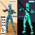 Multi-Jointed Movable Robot Mannequin – 13 Poseable Action Figures Toy Econic Blanks