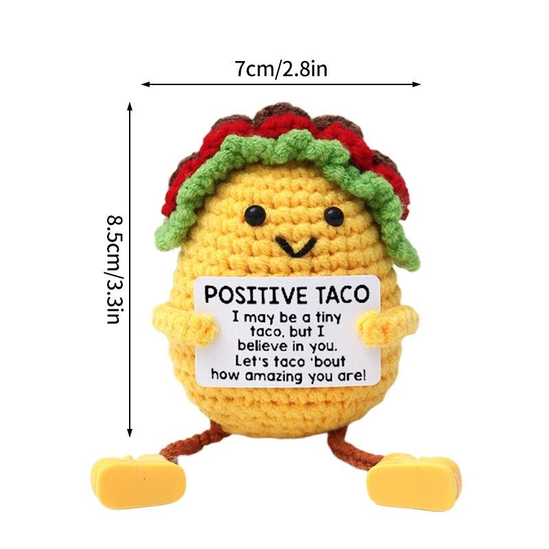 Crochet Positive Energy Doll Pocket Hug Mother's Day Gifts 2026 Handmade Knitted Ornament Handmade Crochet Doll Graduation Gifts Quick Pick Grocers