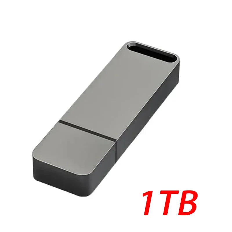 16TB 2TB USB Metal Flash Drive 8TB Large Capacity Portable Pendrive USB 3.0 High-Speed File Transfer Waterproof U Disk Universal Quick Pick Grocers