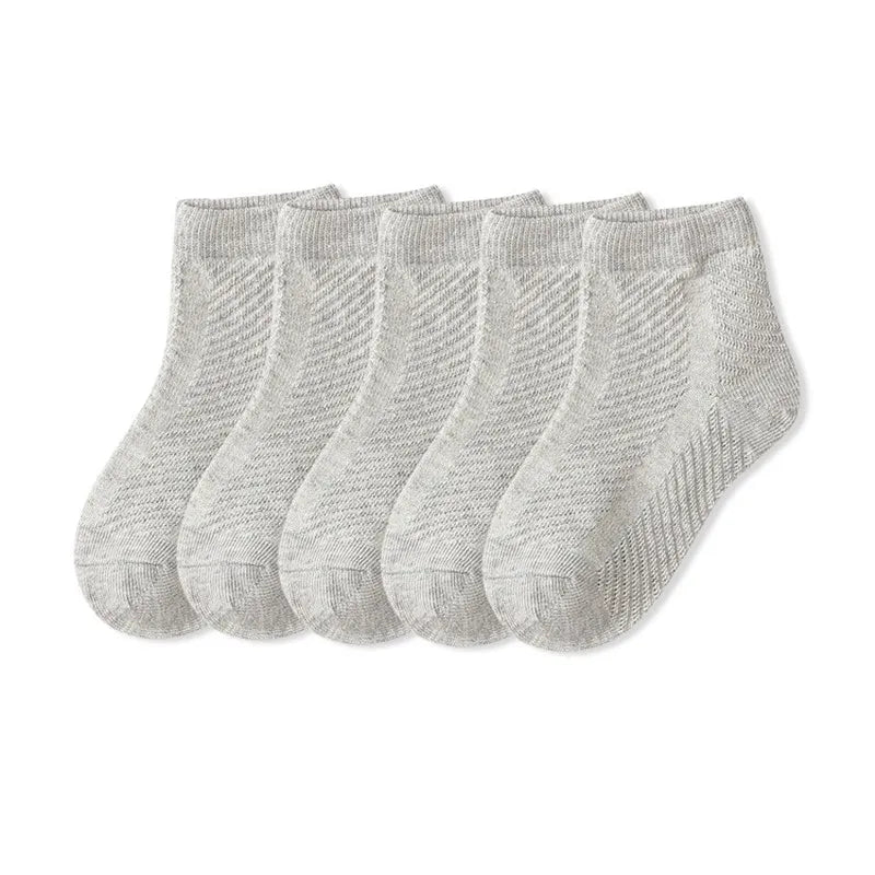 5 Pairs/Lot Children Socks Boy Girl Cotton Fashion Breathable Mesh Socks Spring Summer High Quality 1-12Years Kids Birthday Gift Quick Pick Grocers
