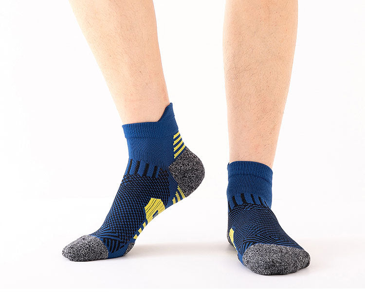 6/5/3 Pairs Men's Athletic Socks Sports Breathable Outdoor Running Compression Socks Cotton Training Long Black Stretch Socks Quick Pick Grocers