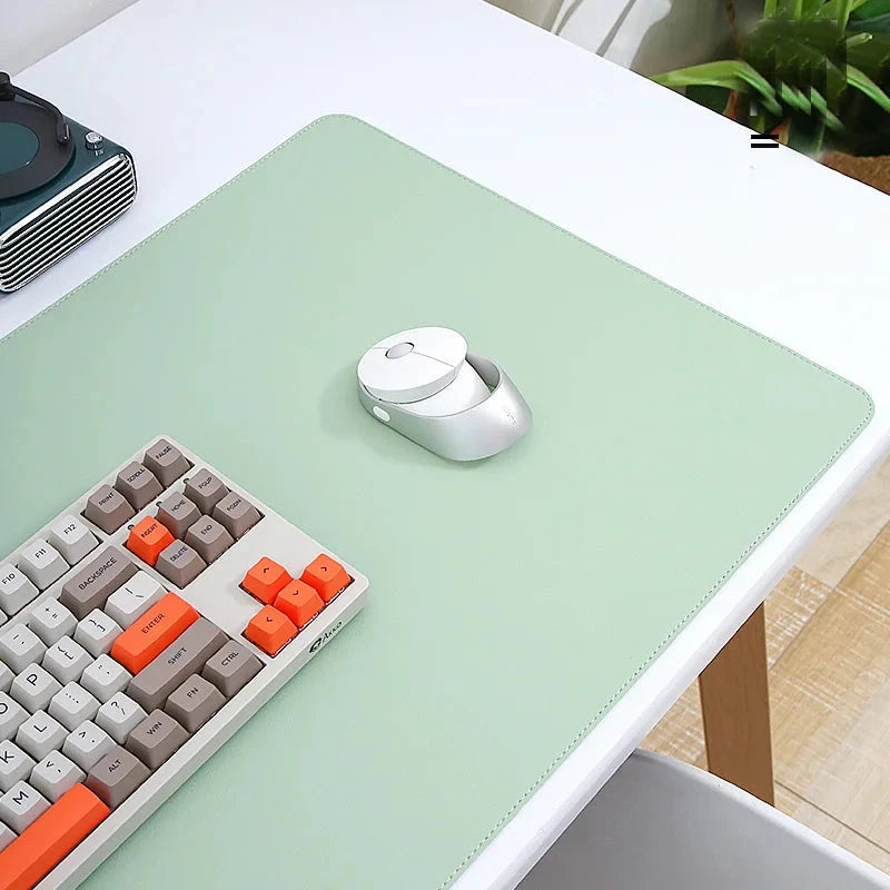 white mousepad Portable Mouse pad large Gaming Waterproof Non-slip PU Suede Desk Mat Computer Keyboard desk pad Mats Econic Blanks