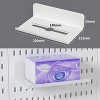 Home Study Storage Pegboard: Suitable for Displaying Figurines, Desk-Top Standing & Clip-On Storage for Furniture Items Quick Pick Grocers
