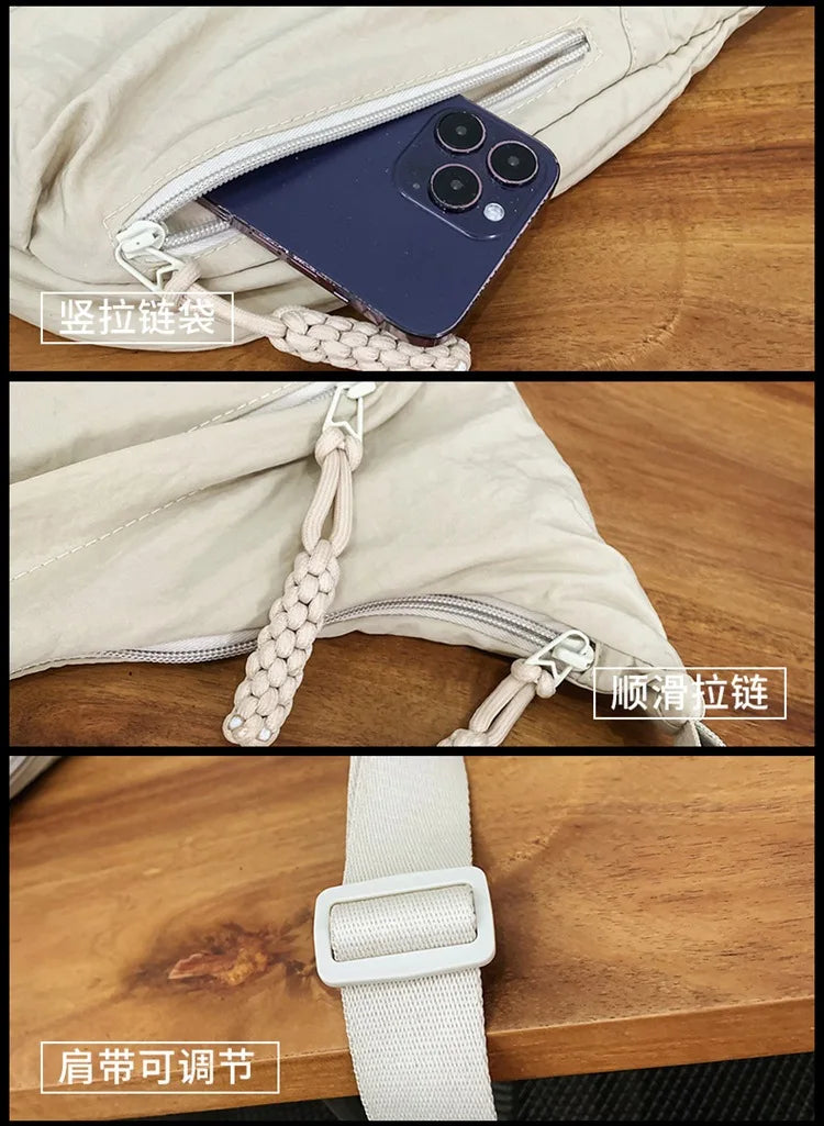 Nylon Shoulder Bag New High Capacity Women's Crossbody Messenger Bag Leisure Versatile purses and handbags Totes Hobos Bag Quick Pick Grocers