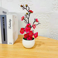 2025 HOT Mother's Day New Artificial Plants Bonsai Small Tree Simulation Pot Plants Fake Flowers Table Potted Ornaments Home Quick Pick Grocers