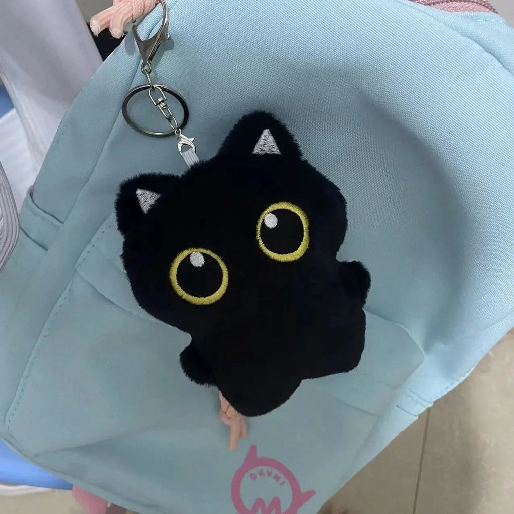 10cm Cute Black Cat plush toy Doll Small Pendant Cuddly Pillow Cushion Ins Black Cat Plush Toy Doll for Boy Girl Brithday Gifts Econic Blanks