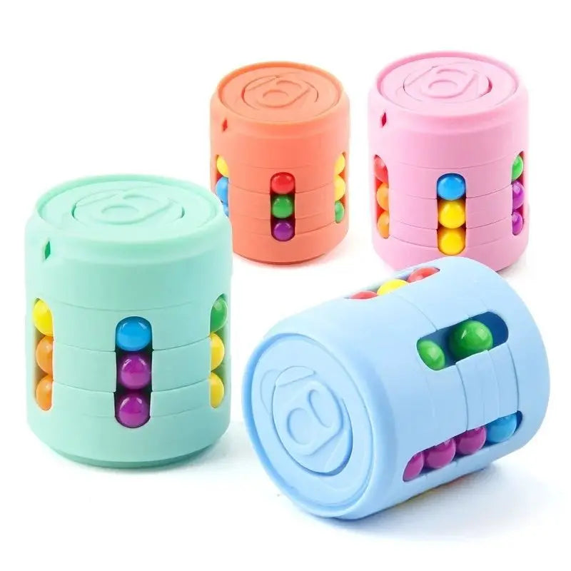 Multiple Functions Fidget Spinner Magic Colorful Beans Finger Spinning Relieves Stress Decompression Tool For Children And Adult Quick Pick Grocers