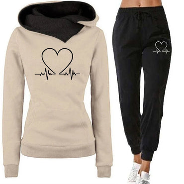 Woman Tracksuit Two Piece Set Winter Warm Hoodies+Pants Pullovers Sweatshirts Female Jogging Woman Clothing Sports Suit Outfits Quick Pick Grocers