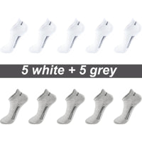 High Quality 10Pairs Men Socks Combed cotton 100% Summer Sports Sock Plus Size EUR38-48 Quick Pick Grocers