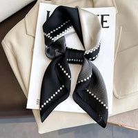 Fashion Luxury Brand 70cm Silk Square Scarf Women Satin Neck Tie Female Hair Bandana Headkerchief Shawl Wrap Hijab Echarpe Quick Pick Grocers