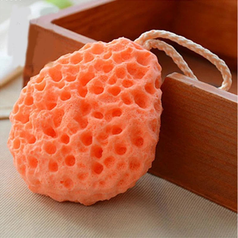 1PC Honeycomb Shape Newborn Baby Kids Bath Sponge Brushes Massage Baby Shower Exfoliating Body Face Cleaning Scrubber Newest Purest Peak
