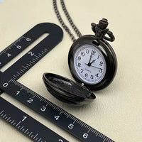 Gothic Design Black Raven Pocket Watch With Necklace Alloy Case & Band,Quartz Movement, Non-Waterproof Watch for Men Women Kids Quick Pick Grocers