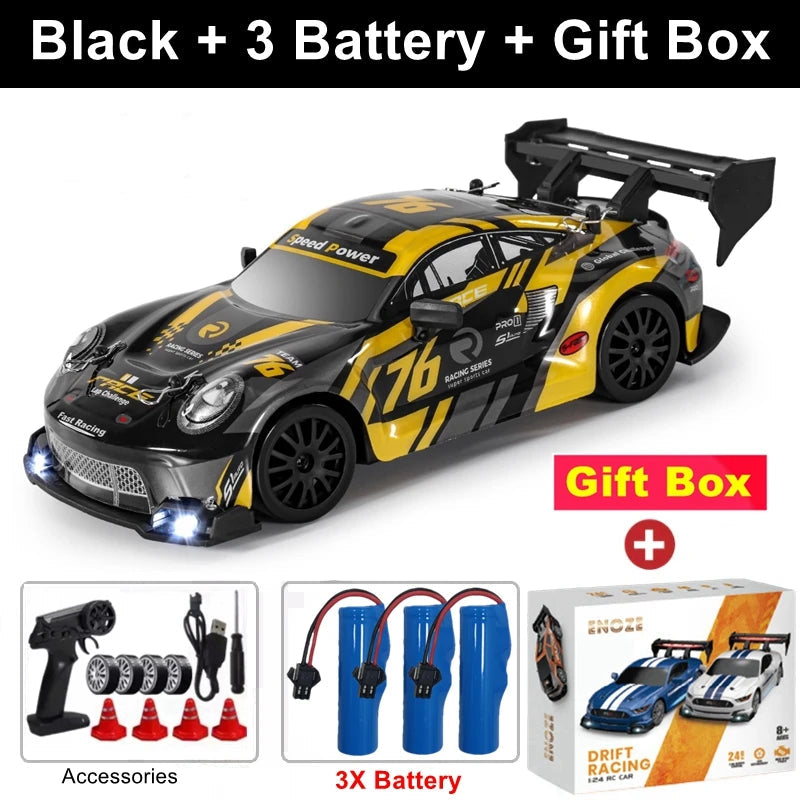 4WD RC Drift Car Remote Control GTRPRO AE86PRO Model 4x4 Racing RTR Radio Truck Vehicle Toy Gift for Boy Girl Children Kid Adult Econic Blanks