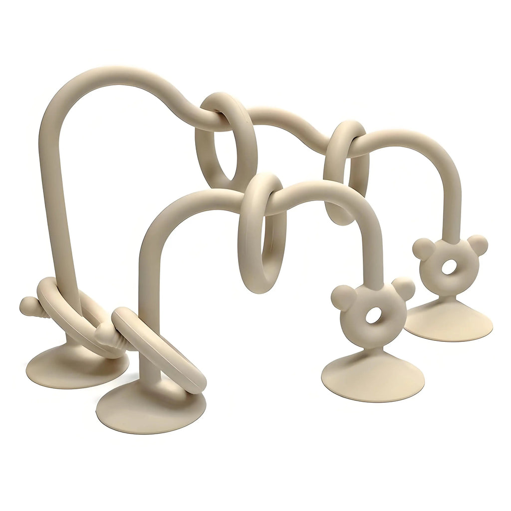 Silicone Children's Silicone Desktop Toys Bead Wrap Baby Early Learning Puzzle Game Toys Highchair Desktop Adsorption Toys Purest Peak
