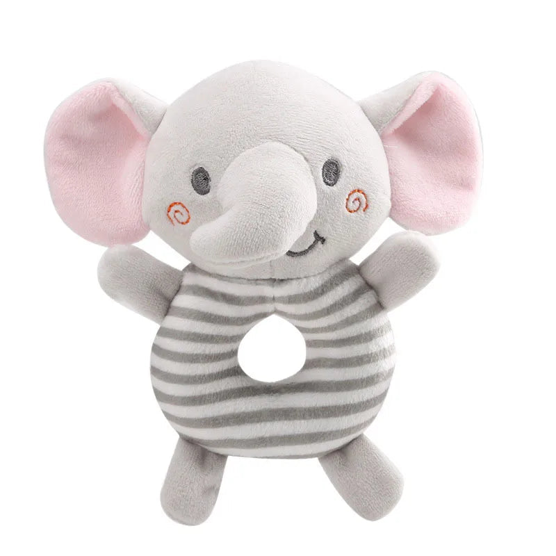 New Baby Rattle Toys Cartoon Animals Plush Infant Hand Ring Bed Toys for Newborn 0-24 Months Toddler Early Educational Toy Econic Blanks