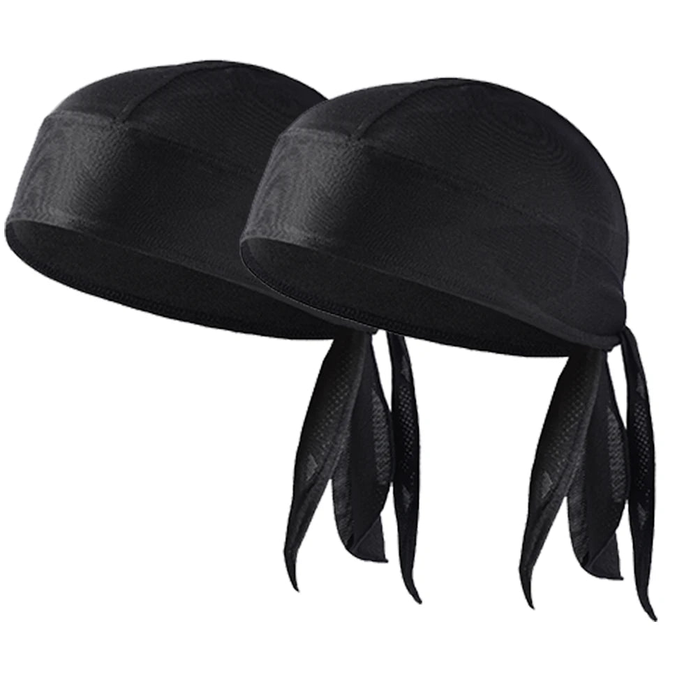 Summer Breathable Running Caps Pirate Hat Outdoor Sport Sun Protection Headscarf Cycling Helmet Liner Quick Dry Beanies Bandana Quick Pick Grocers