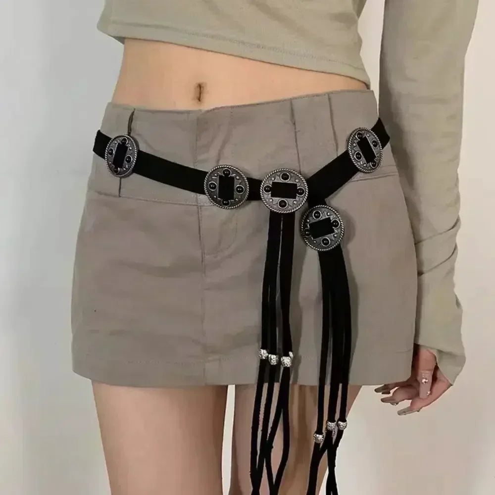 New Butterfly Tassel Waist Chain Y2K Trendy Bohemian Belt Summer Beach Accessories Vintage Flower Bohemian Belt Quick Pick Grocers
