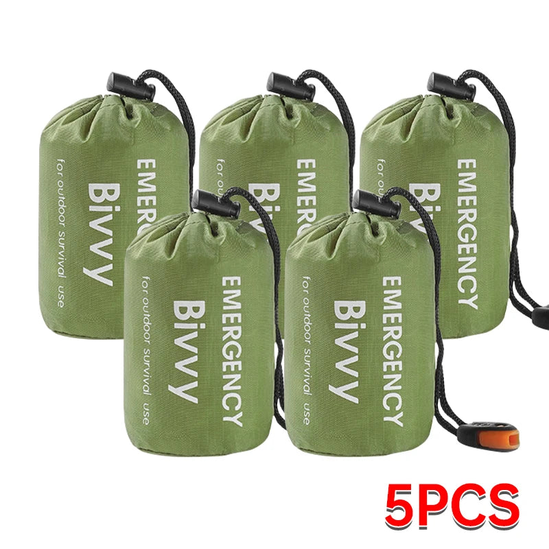 Emergency Sleeping Bag Lightweight Waterproof Outdoor First Aid Kit Waterproof Compression Backpack Hiking Camping Bedding