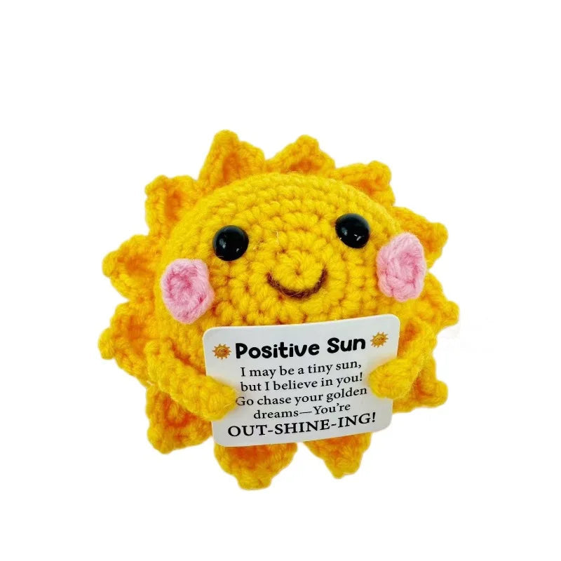 Funny Crochet Emotional Support Coffee Doll With Card Desktop Ornament Handmade Knitted Coffee Dolls Christmas Gifts Home Decor Quick Pick Grocers
