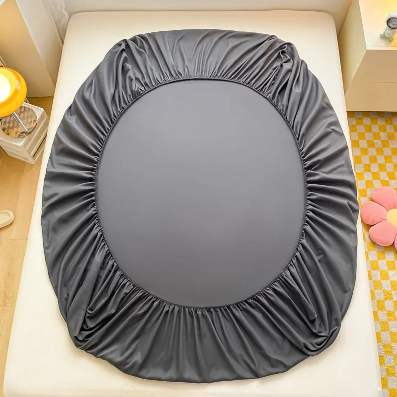 Soft Cotton Fitted Bed Sheet with Elastic Mattress Cover Quick Pick Grocers