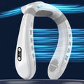 New Portable Neck Fan 5200mAh Neck Air Conditioner Rechargeable Semiconductor Cooling Fan Outdoor Personal Fan Wearable Cooler Quick Pick Grocers