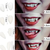 Vampire Teeth Fangs Dentures Props Halloween Costume Props False Teeth Solid Glue Denture Adhesive Halloween Party Decor Quick Pick Grocers