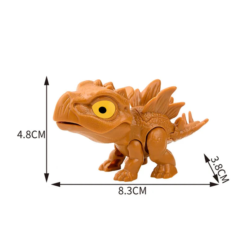 Jurassic Finger Dinosaur Triceratops Tyrannosaurus Model Toys for Kids Creative Finger Biting Dinosaurs Interactive Toy Boy Gift Quick Pick Grocers