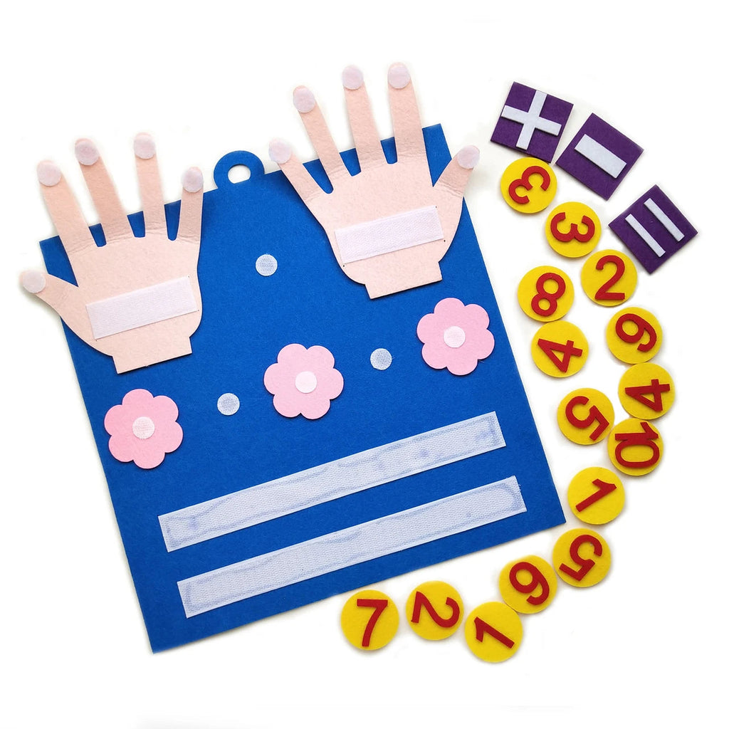 Toddler Montessori Toys Felt Finger Numbers Math Toy Children Counting Early Education Learning Game For Kids Intelligence Quick Pick Grocers
