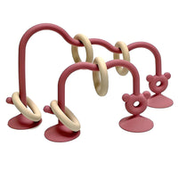 Silicone Children's Silicone Desktop Toys Bead Wrap Baby Early Learning Puzzle Game Toys Highchair Desktop Adsorption Toys Purest Peak