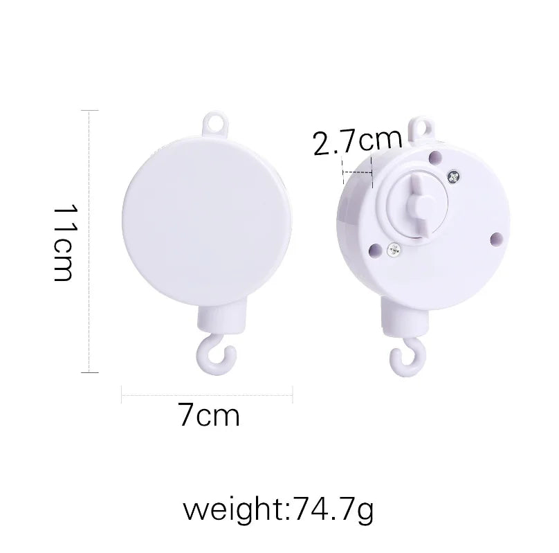 Baby Wooden Bed Bell Cartoon Rabbit Mobile Hanging Rattles Toy Hanger Crib Mobile Bed Bell Wood Toy Holder Arm Bracket Kid Gifts Purest Peak