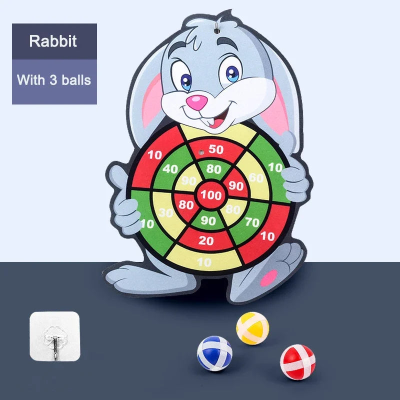 Educational Games Dart Board Baby Toy Stickey Ball Dart Indoor Sports Child Montessori Games for Children 3 to 7 Years Quick Pick Grocers