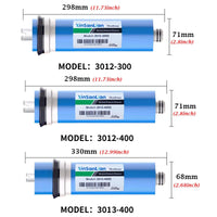 100 125 150 200 GPD Home Kitchen Reverse Osmosis RO Membrane Replacement Water System Filter Purifier Water Drinking Treatment Quick Pick Grocers