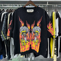Shinning Bling Diamond Short Sleeve Cropped T-shirt for Men and Women Crew Neck Rhinestone Loose Cotton Summer Tshirts Oversized Quick Pick Grocers